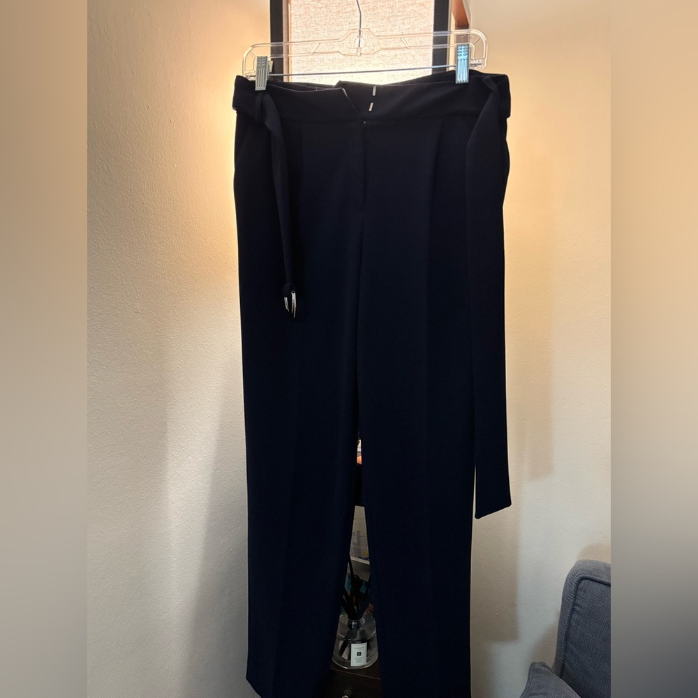Calvin Klein Navy Straight Leg Pants